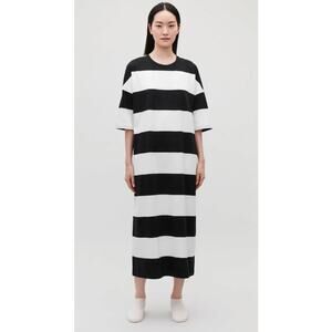COS Long Striped T-shirt Dress